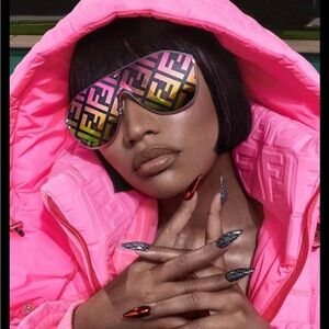 Fendi x Nicki Minaj’s Rainbow Logo Print Sunglasses